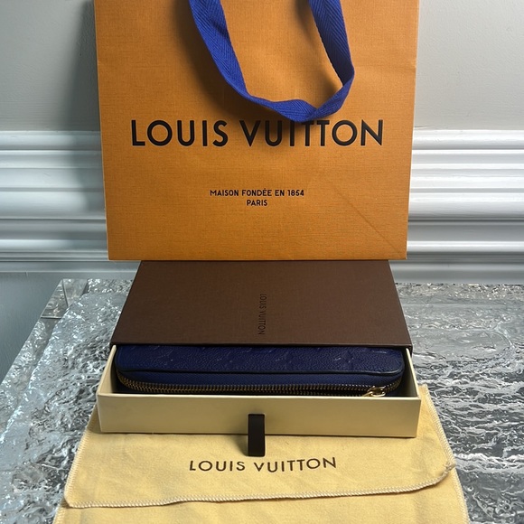 Louis Vuitton Navy Blue Empriente Zipper Long Wallet - Picture 2 of 15